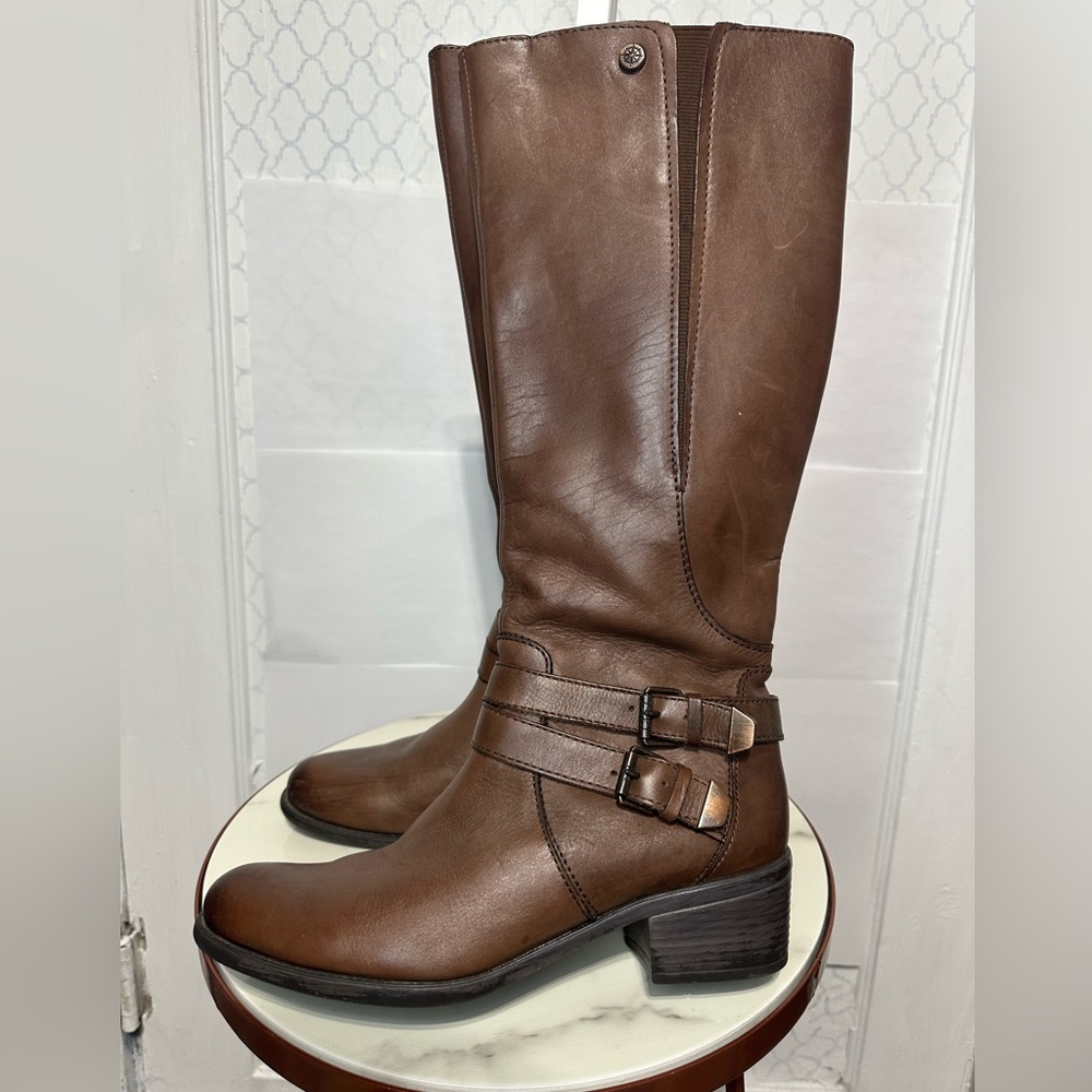 Bussola Trapani Knee High Riding Boots EU 39 8.5 brown Leather - Picture 5 of 9